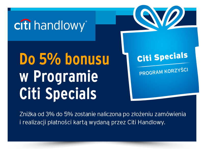Do 5% bonusu w programie Citi Specials